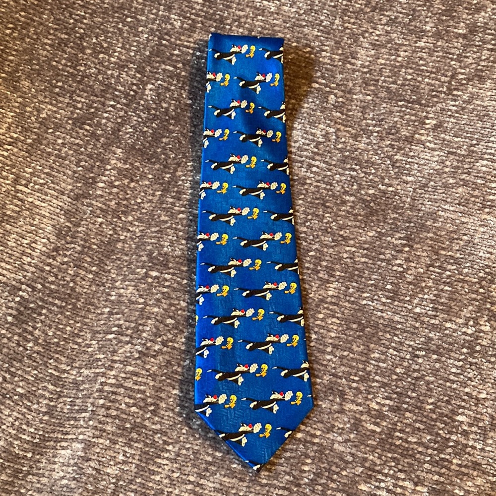 Vintage Men’s Looney Tunes Silk Tie